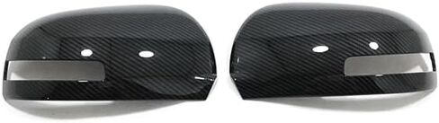 1Pair Car Rearview Mirror Cover Trim for Mitsubishi Outlander 2013 2014 2015 2016 2017 2018 2019 2020 Carbon Fiber in Saudi Arabia