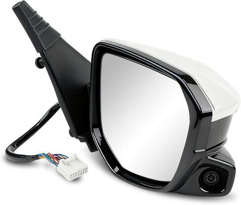 Passenger side rear View Mirror Assembly compatible with Honda Civic 2016-2021 replace 76201-TBA-A11ZF 76208-TBC-A03ZA right side Door Mirror 11 pins with camera power heated white in Saudi Arabia