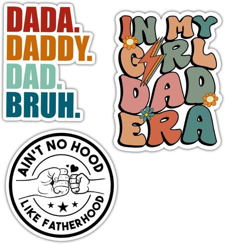 (3pcs) [3"x3"] in My Girl Dad Era Stickers Daddy Dad Sticker, Gift for Papa Father's Day Gifts Decorations Waterproof Vinyl Decal for Car Truck Laptop Windows Water Bottle Helmet Toolbox in Saudi Arabia
