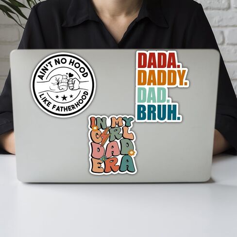 (3pcs) [3"x3"] in My Girl Dad Era Stickers Daddy Dad Sticker, Gift for Papa Father's Day Gifts Decorations Waterproof Vinyl Decal for Car Truck Laptop Windows Water Bottle Helmet Toolbox in Saudi Arabia