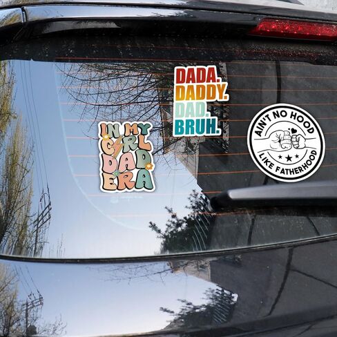 (3pcs) [3"x3"] in My Girl Dad Era Stickers Daddy Dad Sticker, Gift for Papa Father's Day Gifts Decorations Waterproof Vinyl Decal for Car Truck Laptop Windows Water Bottle Helmet Toolbox in Saudi Arabia