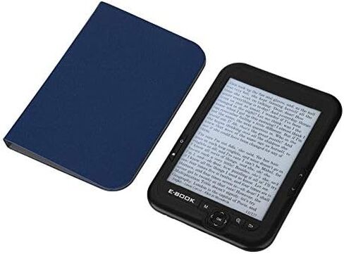 E-Reader, 6 inch E‑Book Reader with E‑Ink Screen, 1024 x 768 Resolution Display 300DPI Electronic Paper Book with Blue Cover, E-Paper Supports TF Card for Adult, Kids(Black 2) in Saudi Arabia