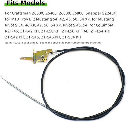 946-05145 Throttle/Choke Cable Replacement Compatible with Cub Cadet RZT L42 / L46 / L50 / L54 / S42 / S46 / S50 / S54 Zero Turn Mowers, Replaces OEM# 746-05145 in Saudi Arabia