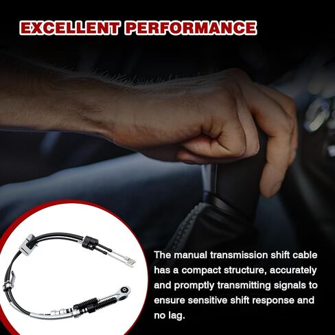 Manual Transmission Shift Cable Compatible with Toyota Corolla (ZRE120) MT 2004 2005 2006 2007 2008 2009 2010 2011 2012 2013 2014 2015 2016 2017 Replace For 33820-02630 in Saudi Arabia