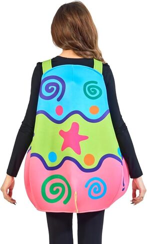 Easter Egg Costume for Adults, Cute Funny Colorful Cosplay Outfits for Unisex Adult, One Size in Kuwait