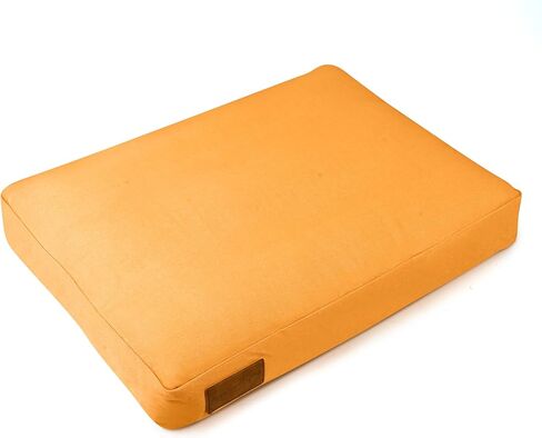 Durable & Comfortable Canvas Dog Bed Cover Only, Premium Quality Water-Repellent Coating & Dirt Resistance, Removable & Washable Outer Cover w/Zippers (Large- Tan Cover) in Kuwait