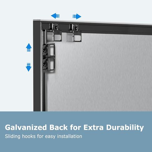 Large Dry Erase White Board, 36'' x 24'', Wall Hanging Magnetic Whiteboard for Home Office School Kitchen, Black Aluminum Frame in Kuwait