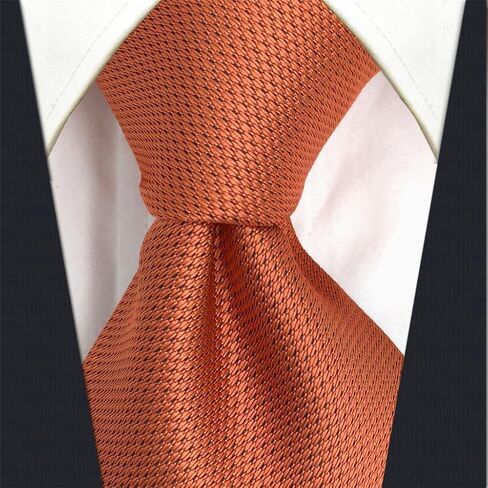 S&W SHLAX&WING Solid Color Orange Skinny Neckties Silk Ties for Men Slim 2.36 inches in Saudi Arabia