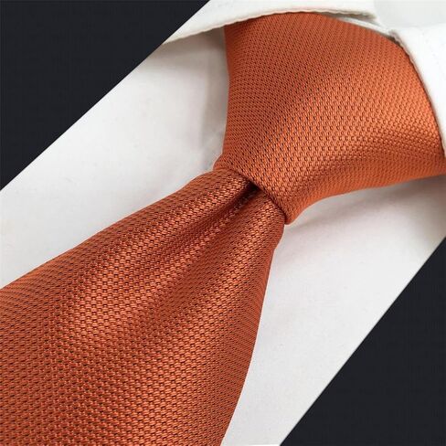 S&W SHLAX&WING Solid Color Orange Skinny Neckties Silk Ties for Men Slim 2.36 inches in Saudi Arabia