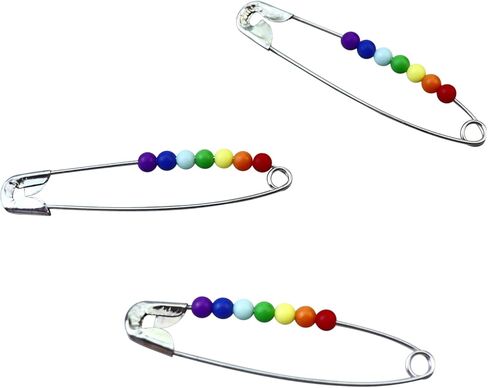 3 Pack LGBTQ Rainbow Pins Subtle Pride Badge Rainbow Progress Pins for Clothing Backpack Collection Gift​ in Saudi Arabia