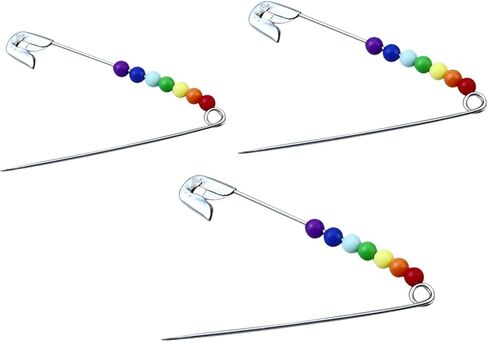 3 Pack LGBTQ Rainbow Pins Subtle Pride Badge Rainbow Progress Pins for Clothing Backpack Collection Gift​ in Saudi Arabia