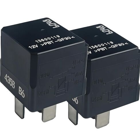 2PCS 13500119 12V 5-Pin Relay 35A — Compatible with Chevrolet Equinox 13-15 17-21, GMC Terrain 10-20, GMC Acadia 17-21, Chevrolet Malibu 13-16, Chevrolet Impala 14-16 — Replaces 13598349 in Saudi Arabia