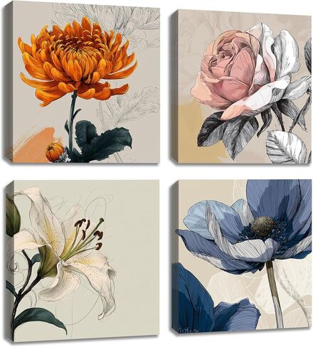 ديكور جدار تحفيزي لغرفة المعيشة، فن جداري ملهم، اقتباسات تحفيزية، ملصقات تأكيد إيجابي، ديكور جدار المكتب، مجموعة من 9 مطبوعات قماشية، عمل فني مؤطر in Kuwait