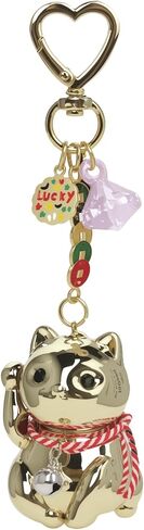 SIGZKK Kawaii لطيف مضحك اليابانية جيدة محظوظ الذهب يلوحون الذراع القط سلاسل المفاتيح Charms حقيبة محفظة فنغ شوي عملات حسن الحظ حلية in Kuwait