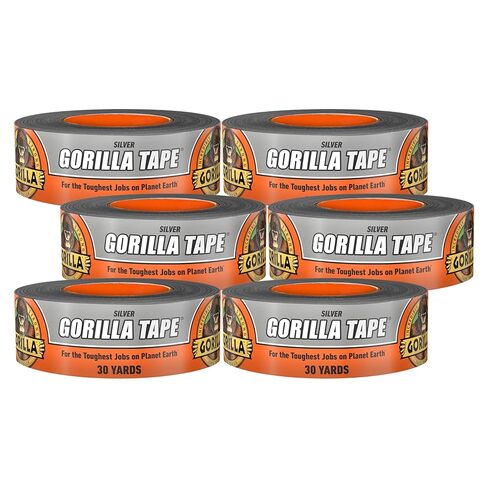 Gorilla Tape, 1.88 in x 30 yd, Silver (Pack of 1) - Duct, Utility, Triple Layer Strength, Indoor & Outdoor, Weather Resistant Shell in Saudi Arabia