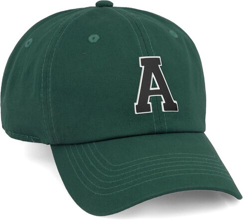 I&W Hatgear Classic White Black Initial Letter A to Z Baseball Adjustable Dad Cap in Saudi Arabia