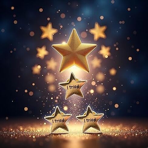 3Pcs Gold i Tried Stars Enamel Pin, Creative Pop-Enamel Lapel Badges Brooch, Funny Pins for Bags in Kuwait