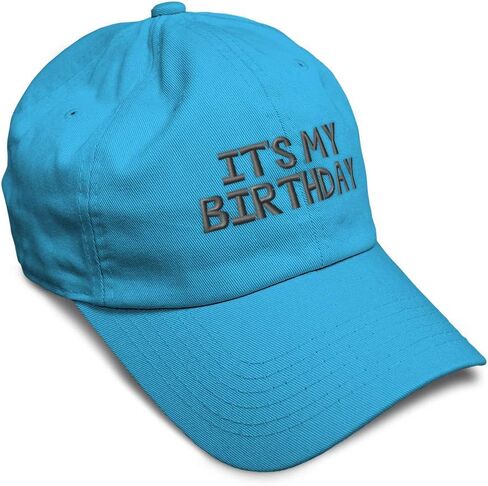 Speedy Pros Soft Baseball Cap It's My Birthday Gray Embroidery Birthday Occasion Cotton Birth Dad Hats for Men & Women in Saudi Arabia