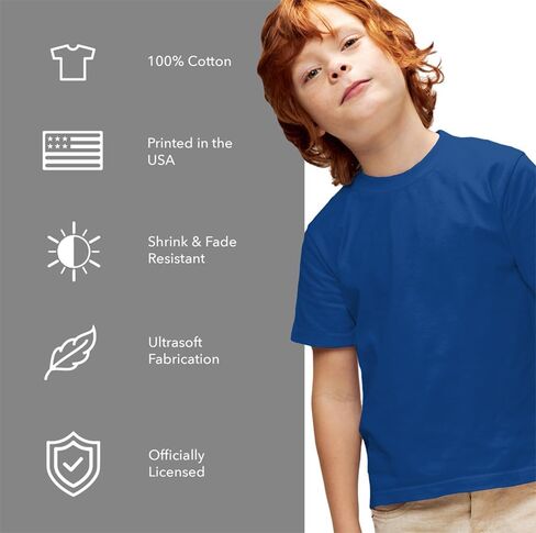 Scooby Doo! Spooky Gang Kids T Shirt for Youth Boys and Girls, Royal, Large in Saudi Arabia