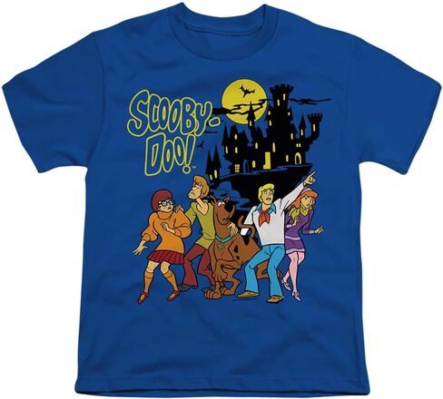 Scooby Doo! Spooky Gang Kids T Shirt for Youth Boys and Girls, Royal, Large in Saudi Arabia
