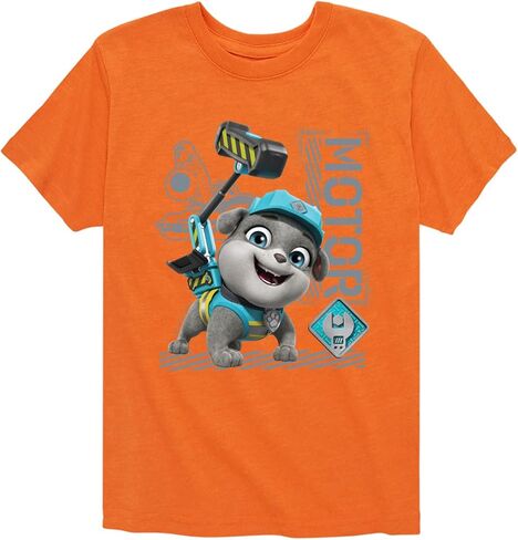 HYBRID APPAREL - Paw Patrol - Rubble & Crew - Motor Working - Toddler & Youth Short Sleeve Graphic T-Shirt in Saudi Arabia