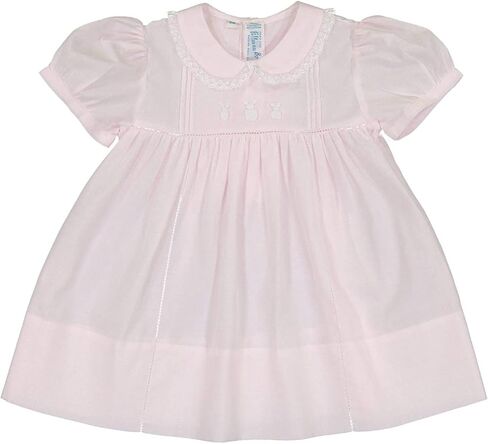 Feltman Brothers Girl's Easter Bunny Embroidered Dress (Pink, 24M) in Saudi Arabia