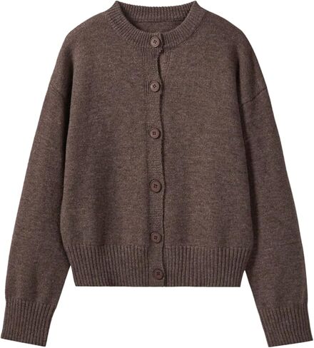 Verdusa Women's Button Up Cardigan Sweaters Cozy Warm Knit Outerwear Spring Fall Outfits in Saudi Arabia