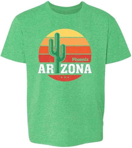 تي شيرت Pop Threads Phoenix Arizona Retro Travel للأطفال الصغار والبنات والصبيان in Saudi Arabia