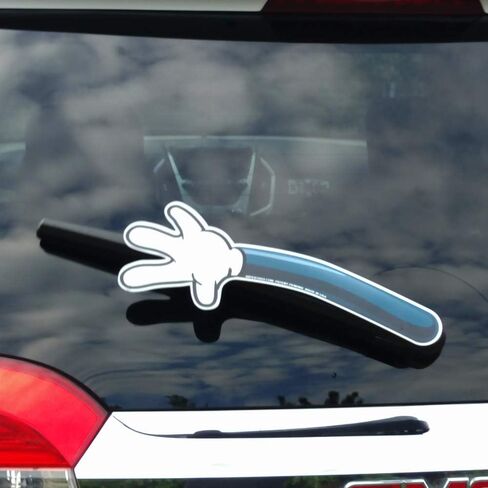 WiperTags USA White Glove Waving Arm attaches to Rear Vehicle Wipers. Made in USA. Detachable and Interchangeable with Hundreds of Designs. in Saudi Arabia
