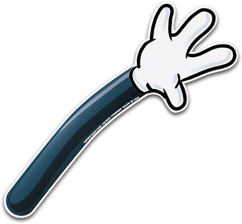 WiperTags USA White Glove Waving Arm attaches to Rear Vehicle Wipers. Made in USA. Detachable and Interchangeable with Hundreds of Designs. in Saudi Arabia