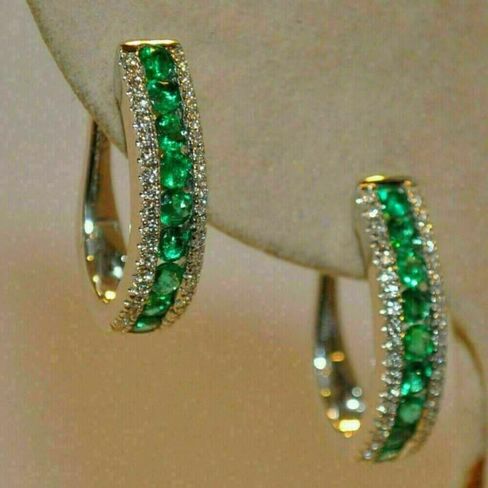 Simple exquisite and elegant women's U-shaped earrings, stylish jewelry accessories are the perfect Christmas holiday gifts for banquets and parties in Saudi Arabia