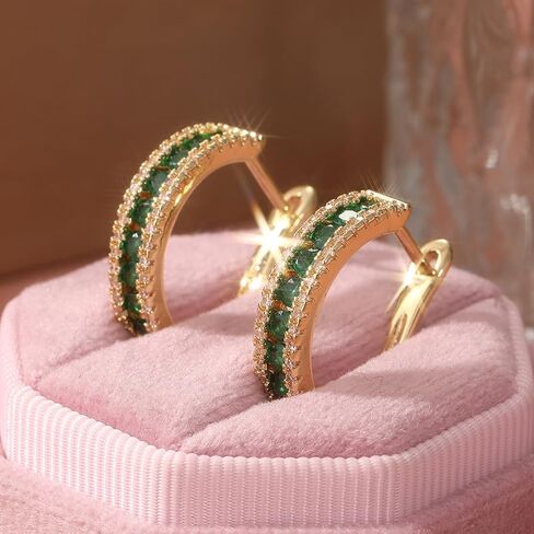 Simple exquisite and elegant women's U-shaped earrings, stylish jewelry accessories are the perfect Christmas holiday gifts for banquets and parties in Saudi Arabia