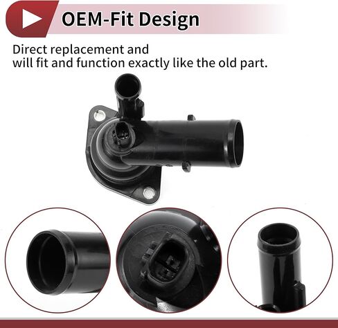 1 Pc Car Thermostat for Lexus ES250 2021-2024 for Toyota Camry 2018-2024 Inner Engine Coolant Thermostat Housing Assembly No.1603125011 Black Plastic in Saudi Arabia