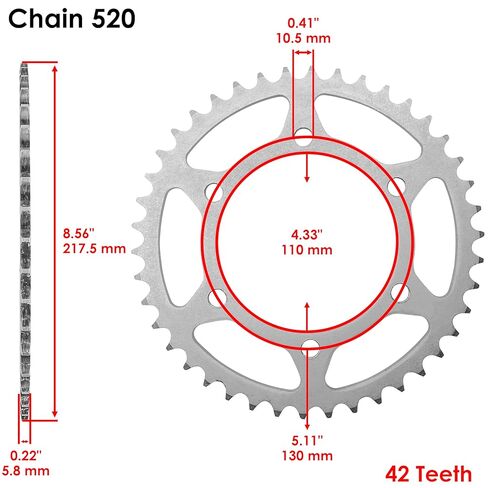 Caltric O-Ring Drive Chain & Sprockets Kit Compatible with Kawasaki EX300 Ninja 300 Abs Se 2013-2016 in Saudi Arabia