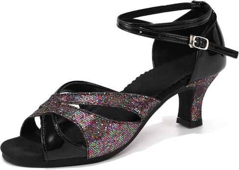 Women's Latin Dance Shoes Open Toe Ballroom Salsa Tango Chacha Practice Ourdoor in Kuwait