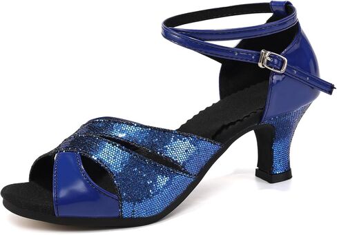 Women's Latin Dance Shoes Open Toe Ballroom Salsa Tango Chacha Practice Ourdoor in Saudi Arabia