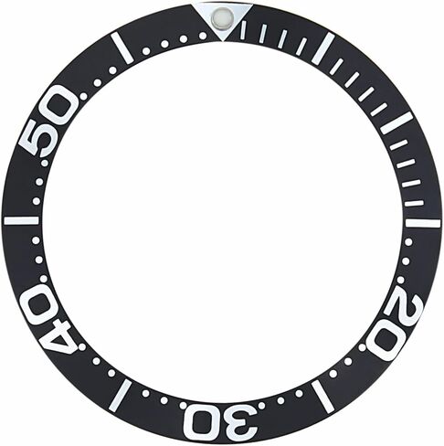 Ewatchparts Bezel Insert Compatible With Omega Seamaster 2254.50 2264.50 Professional 300M Large Number Black in Saudi Arabia