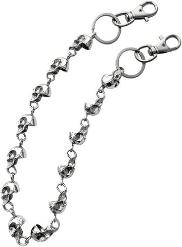 23.6-in Skull Sword Chain,Gothic Biker Trousers Chain with Alloy Skull for Men Women, Edgy Wallet Belt Accessory for Jeans in Saudi Arabia
