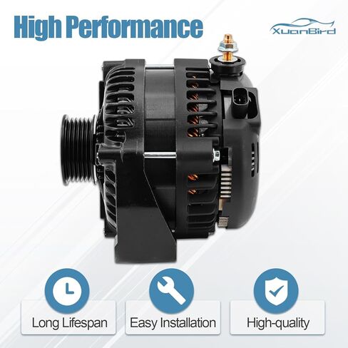 15093928 350A High Output Alternator Fits for Chevy Silverado Avalanche Suburban Tahoe for Cadillac Escalade ESV EXT for GMC Yukon XL for HUMMER H2 2007-2014, 4.3L 4.8L 5.3L 5.7L 6.0L 6.2L in Kuwait
