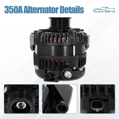 15093928 350A High Output Alternator Fits for Chevy Silverado Avalanche Suburban Tahoe for Cadillac Escalade ESV EXT for GMC Yukon XL for HUMMER H2 2007-2014, 4.3L 4.8L 5.3L 5.7L 6.0L 6.2L in Kuwait