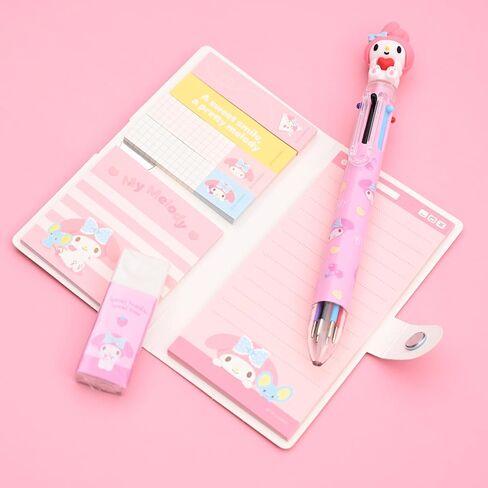 Cute Sticky Memo Pad Book Type - Sticky Notes Pad Set, Portable Memo Pad Book with Lined Sticky Notes, Page Marker, and Sticky Notes (My-Meloday) in Saudi Arabia