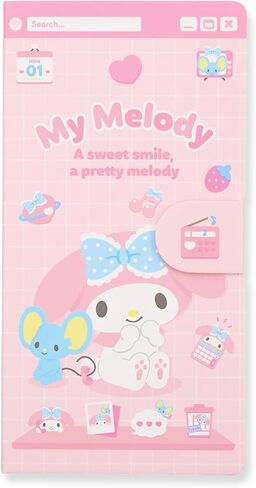 Cute Sticky Memo Pad Book Type - Sticky Notes Pad Set, Portable Memo Pad Book with Lined Sticky Notes, Page Marker, and Sticky Notes (My-Meloday) in Saudi Arabia