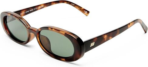 Le Specs Outta Love + Sunglasses - Tort, Oval, Unisex, Micro 90s Sleek Style in Saudi Arabia