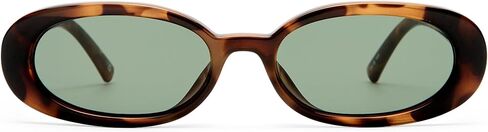 Le Specs Outta Love + Sunglasses - Tort, Oval, Unisex, Micro 90s Sleek Style in Saudi Arabia