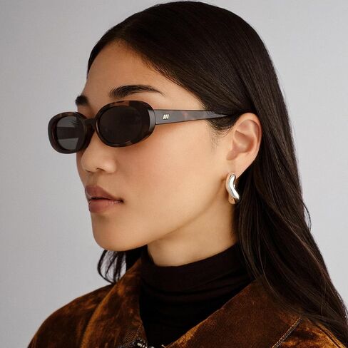 Le Specs Outta Love + Sunglasses - Tort, Oval, Unisex, Micro 90s Sleek Style in Saudi Arabia
