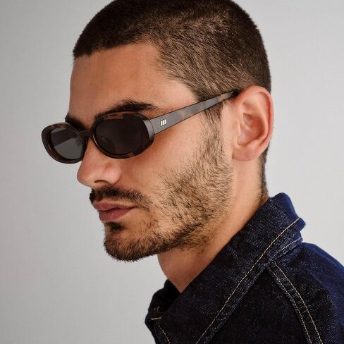Le Specs Outta Love + Sunglasses - Tort, Oval, Unisex, Micro 90s Sleek Style in Saudi Arabia