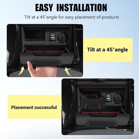 Upgrade 2PCS Center Console Storage Drawer for Toyota 4Runner 5th Gen 2014-2022 2023 2024,Front-Mounted Cubbies Organizer Extra Storage Box Center Center Organizer Interior Accessories in Kuwait