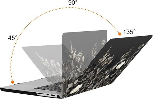 حافظة MOSISO متوافقة مع جهاز MacBook Pro 16 بوصة 2025 2024 2023 2022 2021 M4 M3 M2 M1 A3403 A3186 A2991 A2780 A2485 Pro Max Chip، حافظة بلاستيكية صلبة وغطاء لوحة مفاتيح، زهرة ريترو in Saudi Arabia