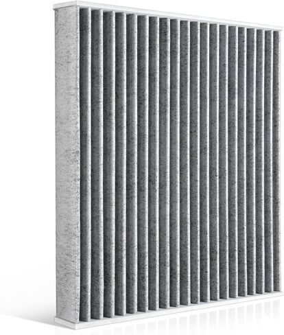 JUSTTOP CF10285 (CP285) فلتر هواء المقصورة مع الكربون المنشط، متوافق مع تويوتا كامري، RAV4، هايلاندر، كورولا، سيينا، تندرا، بريوس، 4 رانر، ليكسوس، لاند روفر، سوبارو، جاكوار، سيون in Kuwait