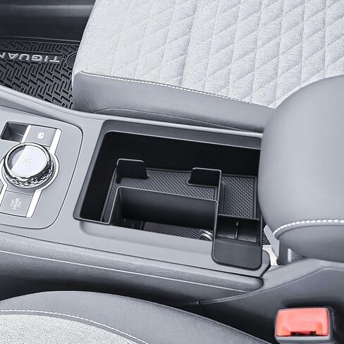 TACORBO Center Console Tray Compatible with Volkswagen Tiguan 2025 2026, Front Console Organizer VW Tiguan 2025 2026 Accessories,Coin Holder ABS Console Storage Box Tray in Saudi Arabia